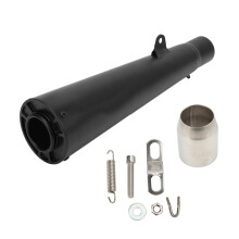 Pot d'échappement universel en acier inoxydable, à enfiler, haute performance, anticorrosion, son puissant, DB Killer amovible pour motos