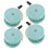 4Pz Ruote Silenziose PP 360 Girevoli 1