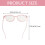 2Pcs Anti Blue Light Glasses Simple Protective Eyewear 2