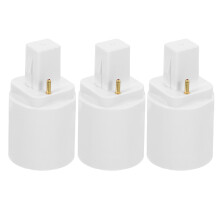 Adattatore G24D A E27 3 Pezzi Per Lampadine 2 Pin Portalampada LED