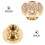 1Koper Stempel Met Retro Kerstpatroon Goud 7