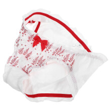 1 Pc Printed Christmas Cotton Briefs For Women