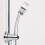 Staffa Doccia in Silicone E ABS Argento Per Doccia Portatile 10