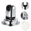Staffa Doccia in Silicone E ABS Argento Per Doccia Portatile 3