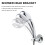 Staffa Doccia in Silicone E ABS Argento Per Doccia Portatile 11