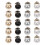 20 pz metallo con perla, sicurezza per , decorative 1