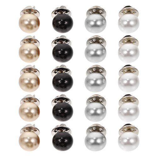 20 pz metallo con perla, sicurezza per , decorative