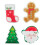 4Pcs Christmas Dishwashing Sponges, Reusable Thick Kitchen Scrubbers 10