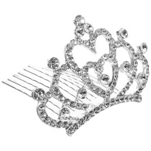 Crystal Haar Kroon Kam Tiara Hoofdtooi Voor Kinderen (Wit)