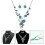 Conjunto Colar E Estilo Boho Com Turquesa 7