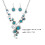 Conjunto Colar E Estilo Boho Com Turquesa 2