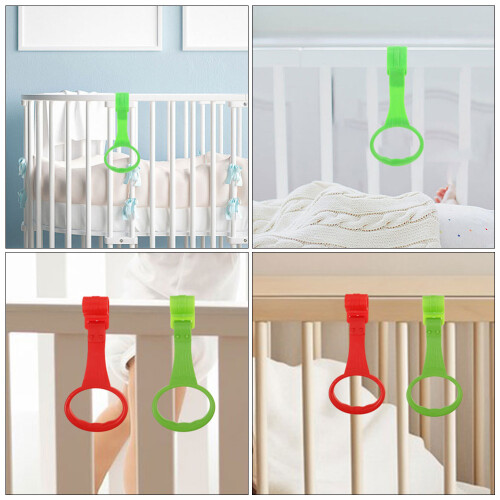 2Pcs Baby Pull Up Rings For Playpen Safe Ergonomic Handles 2