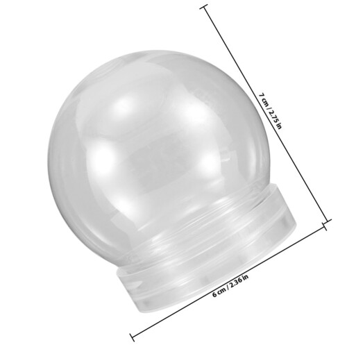 20 Unidades De De Neve Plástico Transparente Com Tampa 1