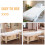 100Pcs Breathable Disposable White Bed Sheets for Home Spa and Massage 7