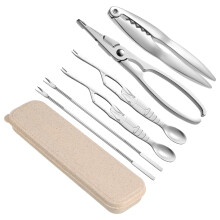 conjunto 6 peças aço inoxidável para e do mar com estojo