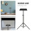 Tripod Stand Mount For Laptop Projector With Desktop Tray 7