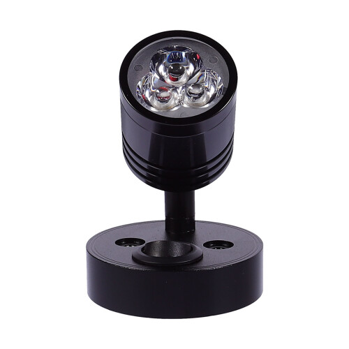 lâmpada alumínio 12v com base sucção para teto rv parede