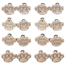 8Pares Botões Cat Paw De Metal Para Ajustar Cintura De Calças E Jeans