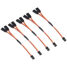 5Pcs 150mm Y Type Extended  Extension Lead Wire Cable For Futaba Jr Y Harness Servo Lead Extension