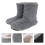 1Par Botas De Quentes Anti-Derrapantes Com Pelúcia 5