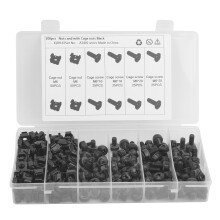 Countersunk Head Machine Screws w/ Hex Nut Kit, Premium Flat Head Phillips Screws In Carbon Steel 4 Corrosion Resistance & Easy Storage - Includes