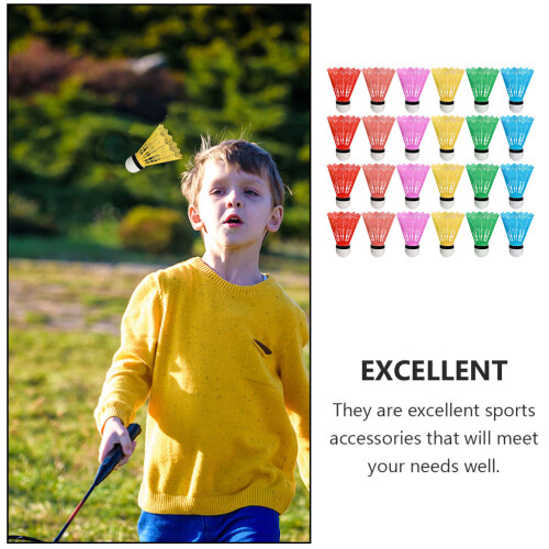 36 Badminton Plastic Shutcocks Oefenen Gebroken Kleur 2