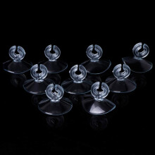 Suction Cups 10 Pack Soft Transparent 3 Cm With NonEjectable Clip Keeps Decor Secure For Aquarium Decor