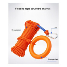 Water Drijvend Reddingstouw Sterk Reflecterend Drijvend Werptouw Professioneel met Armband/Handring voor Buiten