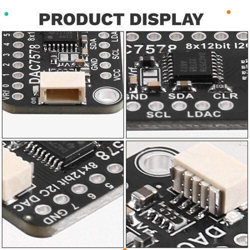 DAC7578 Breakout - 8-Channel 12-Bit I2C DAC Module STEMMA QT/Qwiic 1