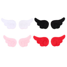 4Pares Prendedores De Pelúcia Colorido Para