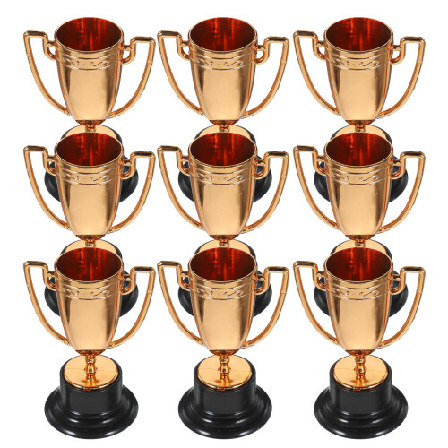 10 Unidades Troféus De Prêmio Plástico Para Crianças