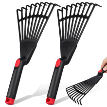 2 Unidades Rakes De Plástico Resistentes Para Grama E Folhas