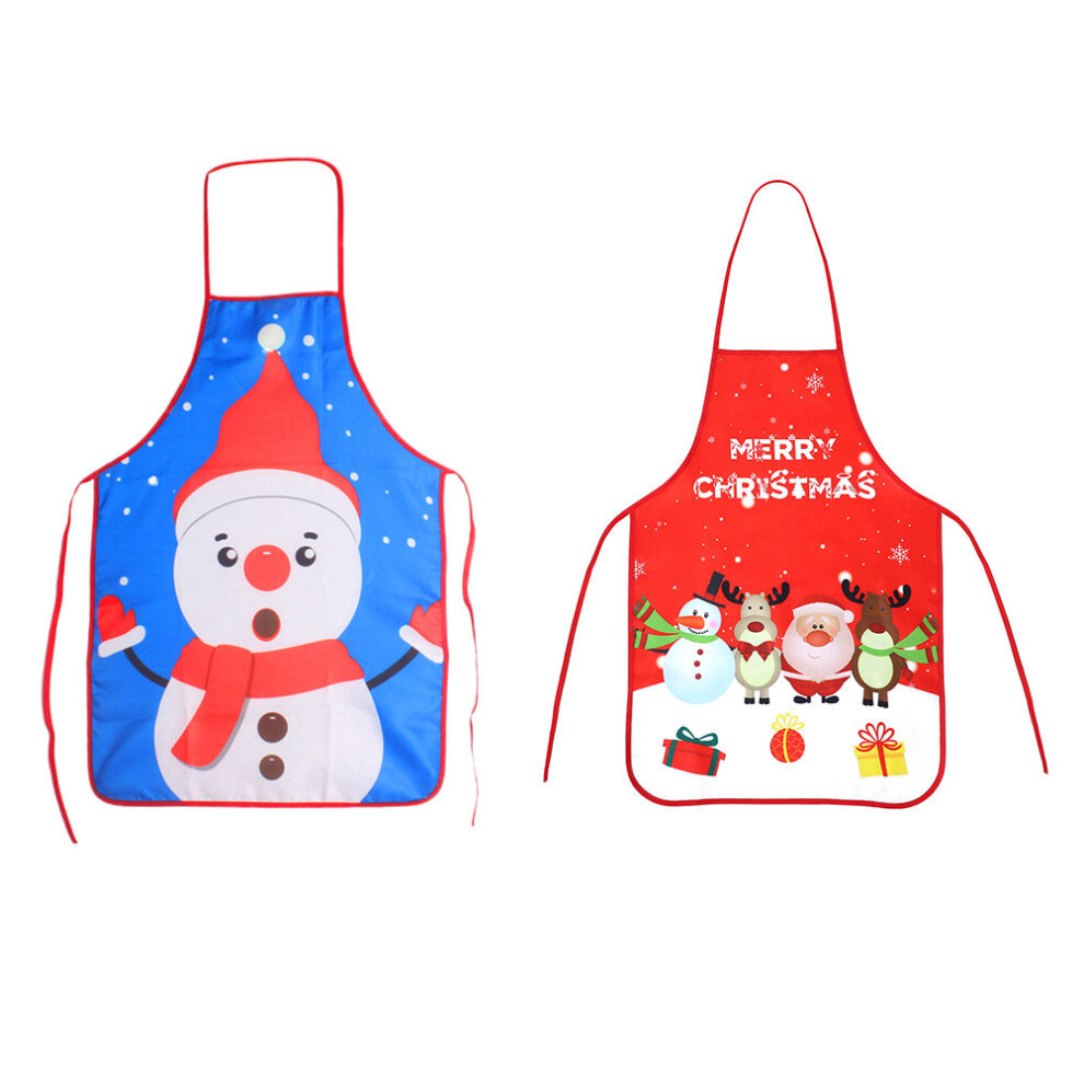 2Szt Fartuch ŚWiąTeczny Z Poliestru Kolorowy Ochronny Do-image