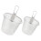2Pcs Escorredor De Aço Inoxidável Para E 4