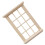 Doll House Window Prop DIY Mini Casa Decoração Com 12 Painéis 7