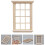Doll House Window Prop DIY Mini Casa Decoração Com 12 Painéis 10