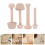 4Pcs Conjunto De Prensador De Torta Madeira Com Face 11