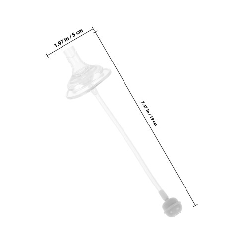 Palhinha Silicone Transparente Para Copo Treinamento Bebê 1