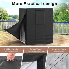 AC Unit Covers Outdoor Waterproof Windproof Elastic Cover Outdoor DefenderAC Unit Cover for Home Dorm Hotel Apartment