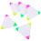 5 Unidades 3 1 Formato Triangular Com Cores Fluorescentes 6