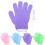 4 de luvas de banho esfoliantes nylon para chuveiro 2