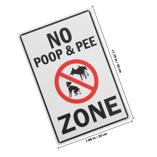 Sinal Não Urinar Defecar Para Cães Parques 1