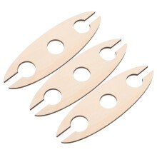 3Pcs Wooden Wine Khaki Wine Bottle Rack Display for Home Kitchen Dining Room and Cellar Craftsmanship Space Saving Design for Wine