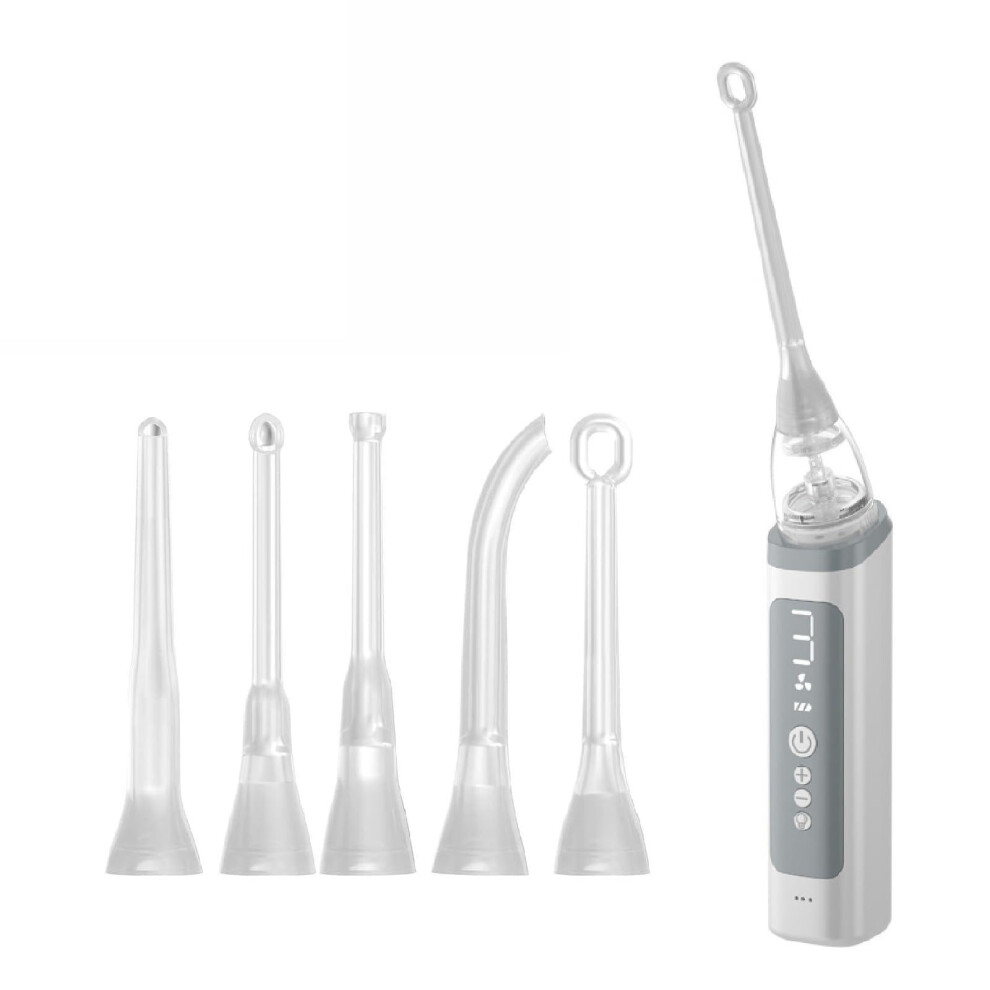 Electric Tonsil Stone Remover Kit with LED Display and Adjustable Suction Modes for Bad Breath