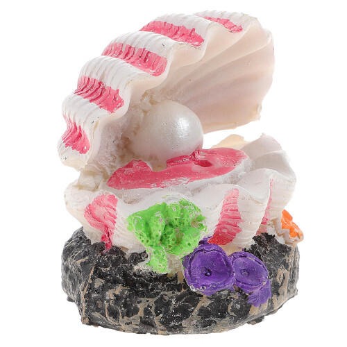 1 decoração resina com concha mar e