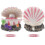 1 decoração resina com concha mar e 8