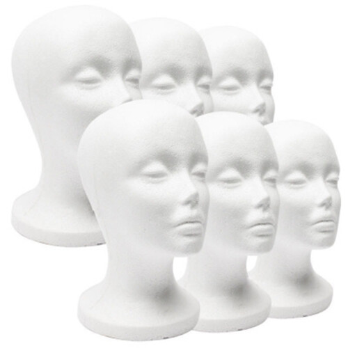1Pc Lightweight Foam Head Model Mannequin for Hat Wig Glasses Display 2