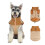 Vestes à la mode pour chiens, Design Simple,-marron clair M 2