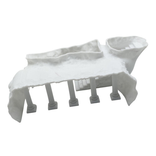 Accessoires d'aquarium, décoration d'aquarium, palais en-L Blanc