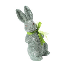 Statue de lapin de pâques en mousse Portable, Accent-Vert